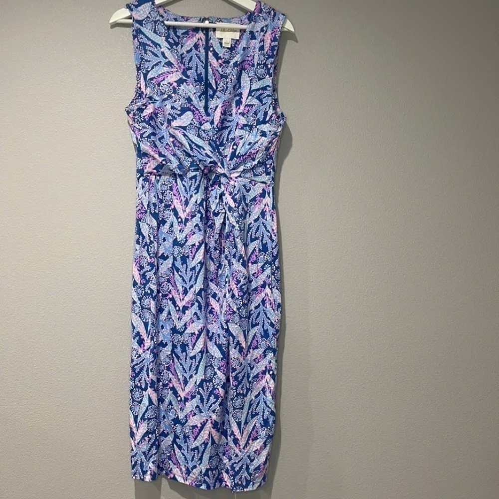 NWOT Lilly Pulitzer Women's Odella V-Neck Midi Dress SIZE 14